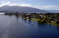 View of Lake Te Anau, easily seen from Prospect Lodge